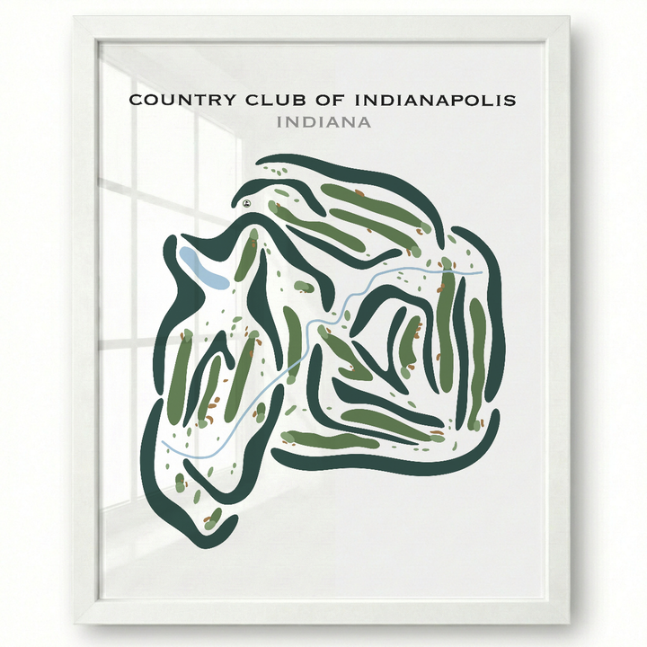 Country Club of Indianapolis, Indiana - Printed Golf Courses