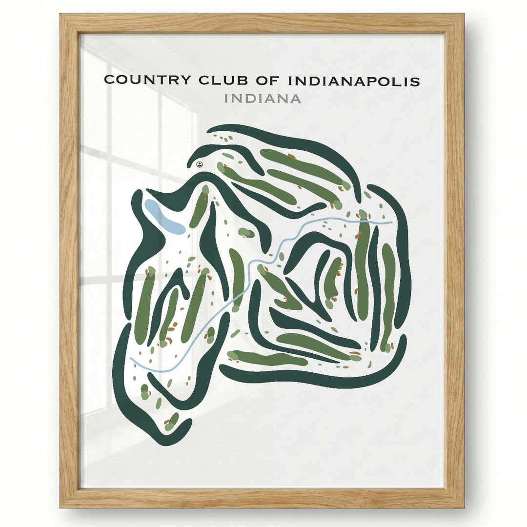 Country Club of Indianapolis, Indiana - Printed Golf Courses