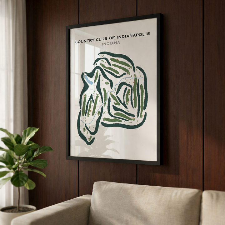 Country Club of Indianapolis, Indiana - Printed Golf Courses