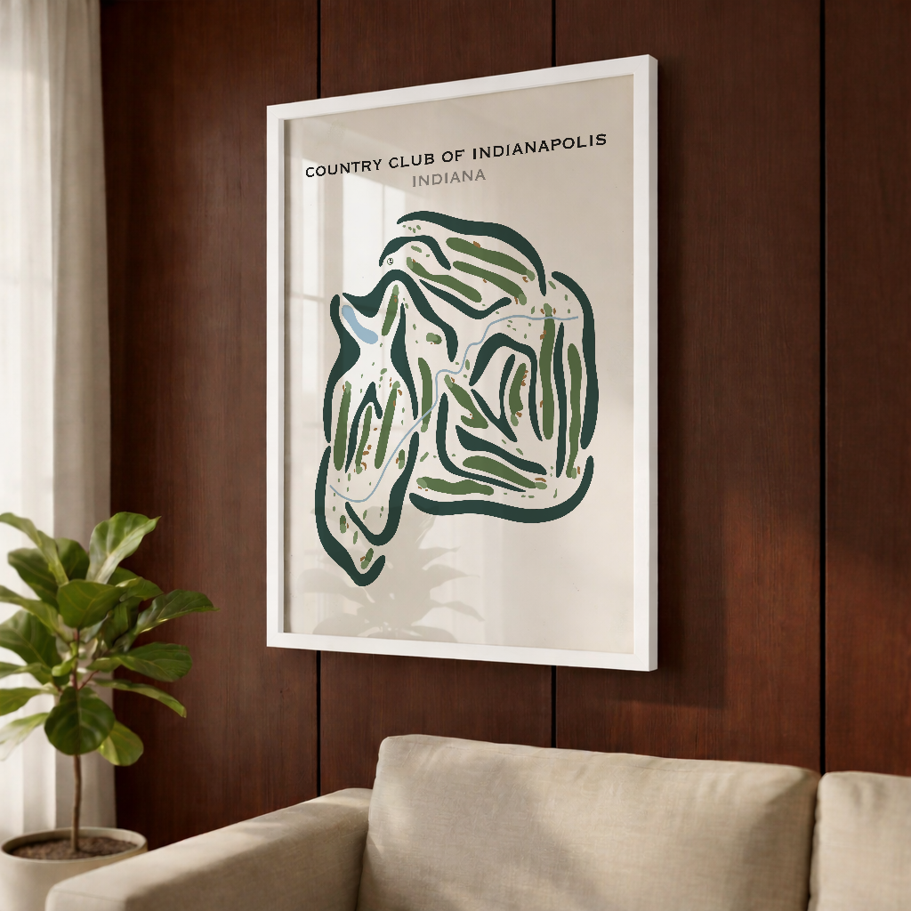 Country Club of Indianapolis, Indiana - Printed Golf Courses