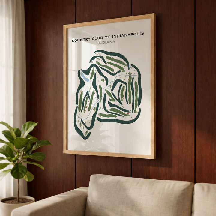 Country Club of Indianapolis, Indiana - Printed Golf Courses