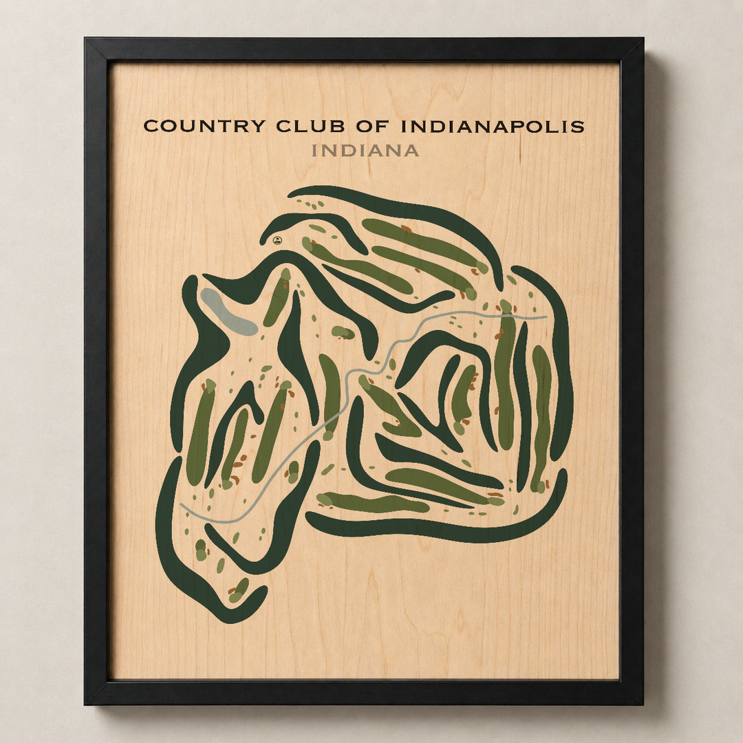 Country Club of Indianapolis, Indiana - Printed Golf Courses