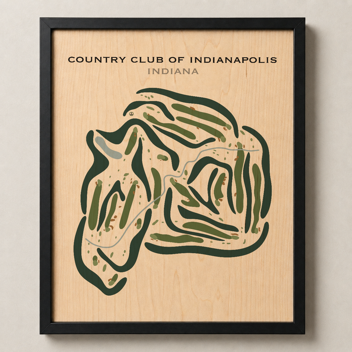 Country Club of Indianapolis, Indiana - Printed Golf Courses