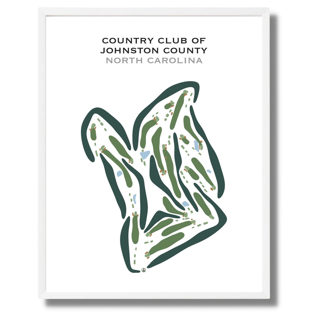 Country Club of Johnston County, North Carolina - Printed Golf Courses