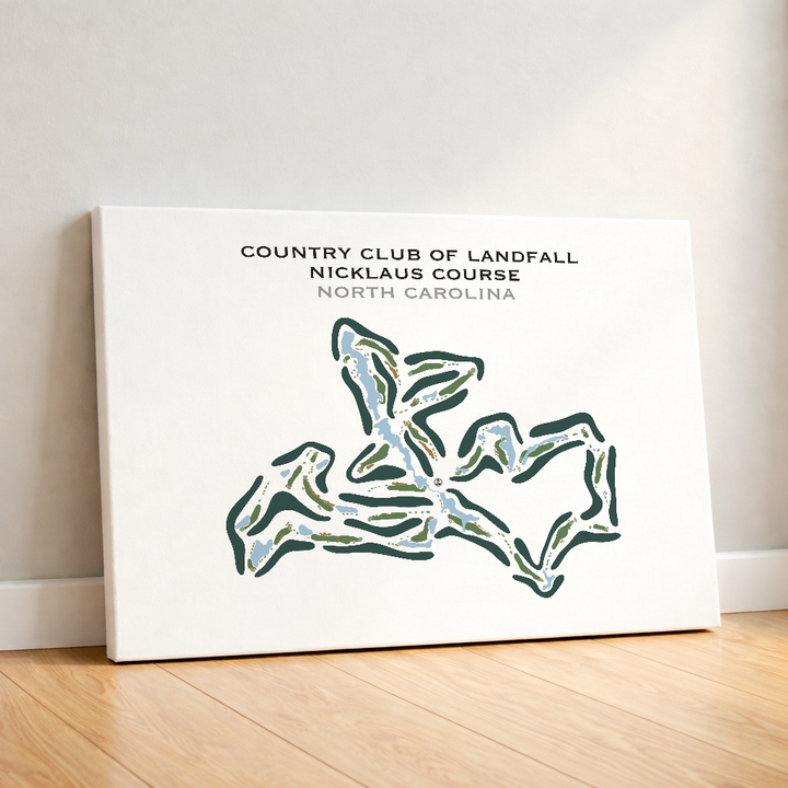 Country Club of Landfall, Nicklaus Course, North Carolina - Printed Golf Course