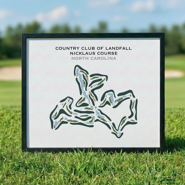 Country Club of Landfall, Nicklaus Course, North Carolina - Printed Golf Course