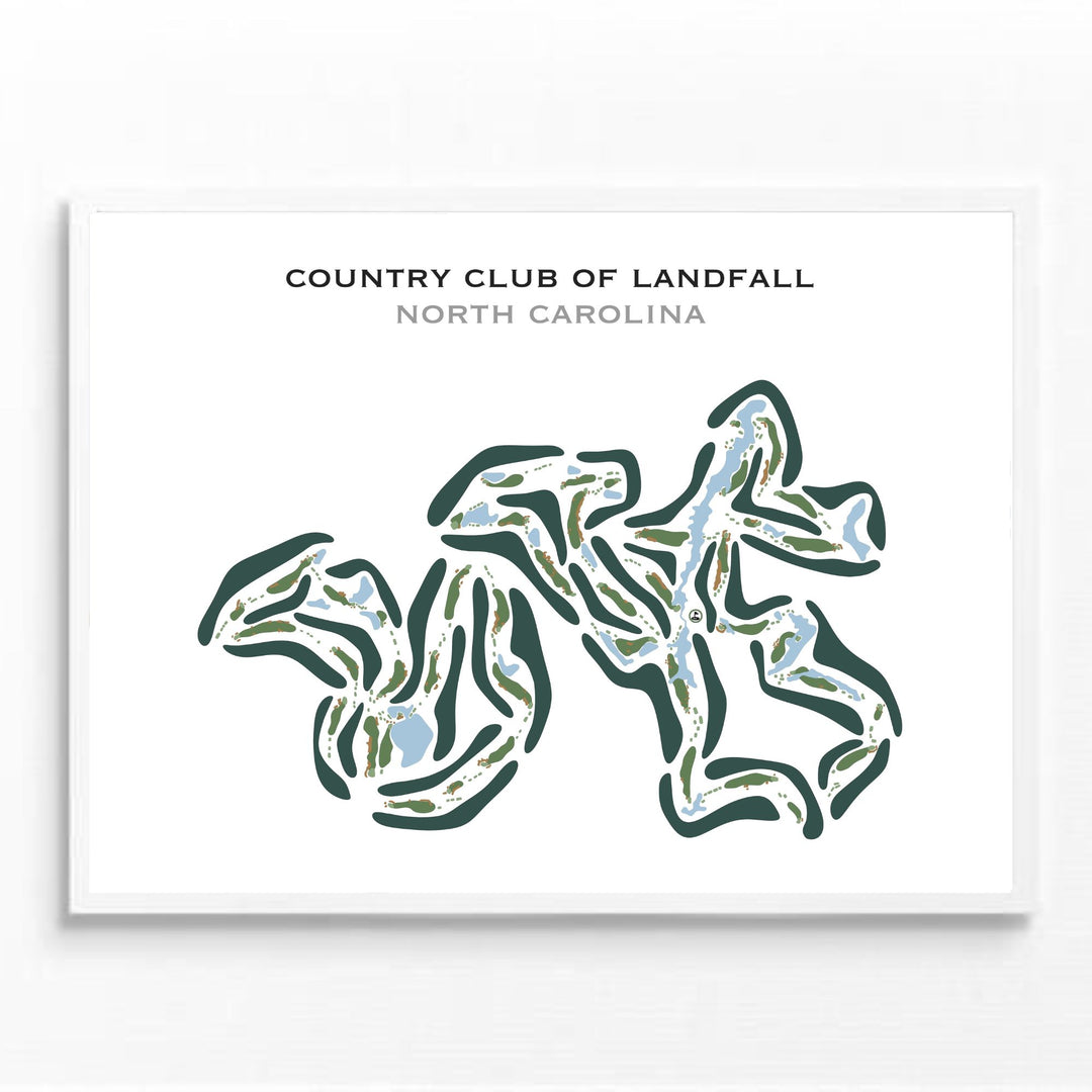 Country Club of Landfall, North Carolina - Printed Golf Courses