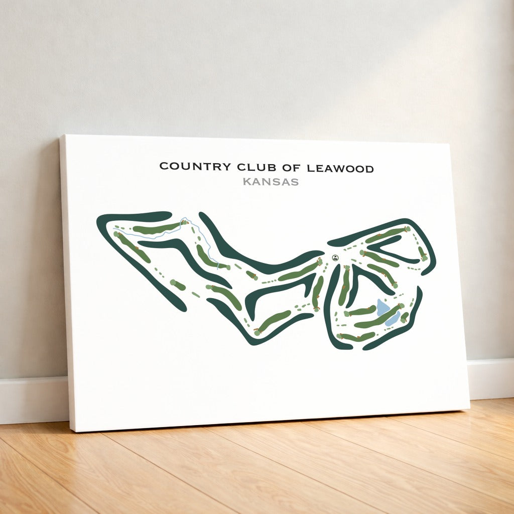 Country Club of Leawood, Kansas - Printed Golf Course
