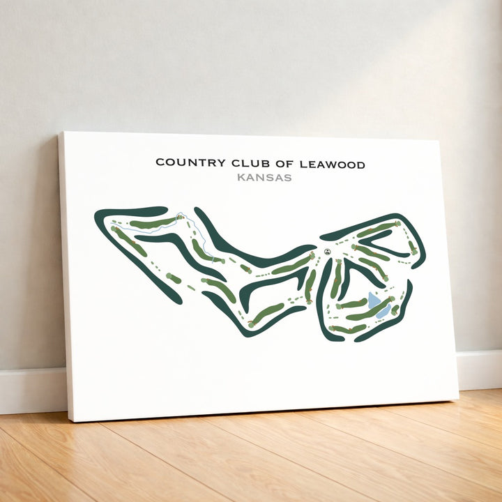 Country Club of Leawood, Kansas - Printed Golf Course