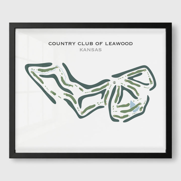 Country Club of Leawood, Kansas - Printed Golf Course