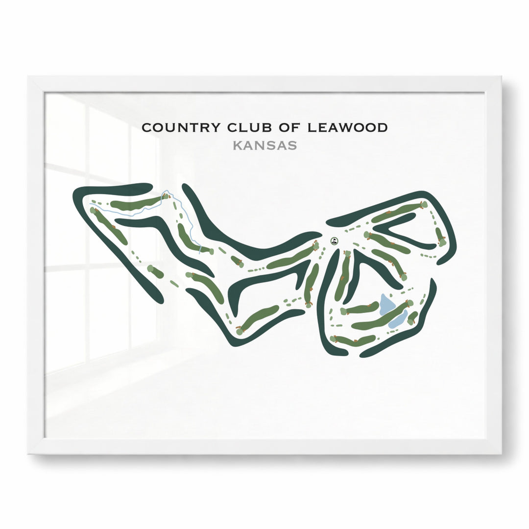 Country Club of Leawood, Kansas - Printed Golf Course