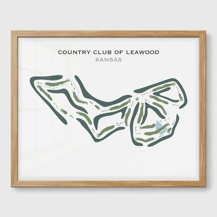Country Club of Leawood, Kansas - Printed Golf Course