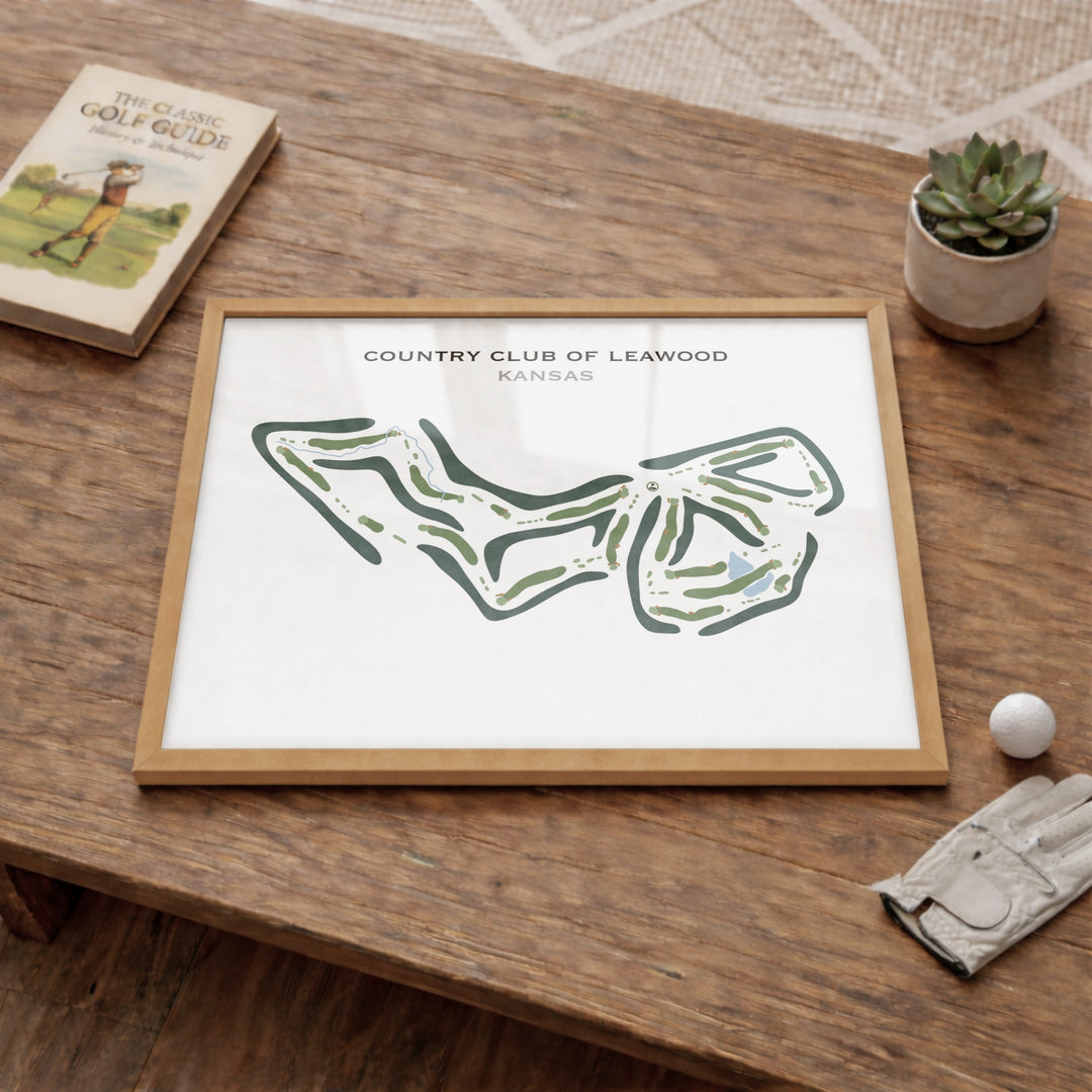 Country Club of Leawood, Kansas - Printed Golf Course