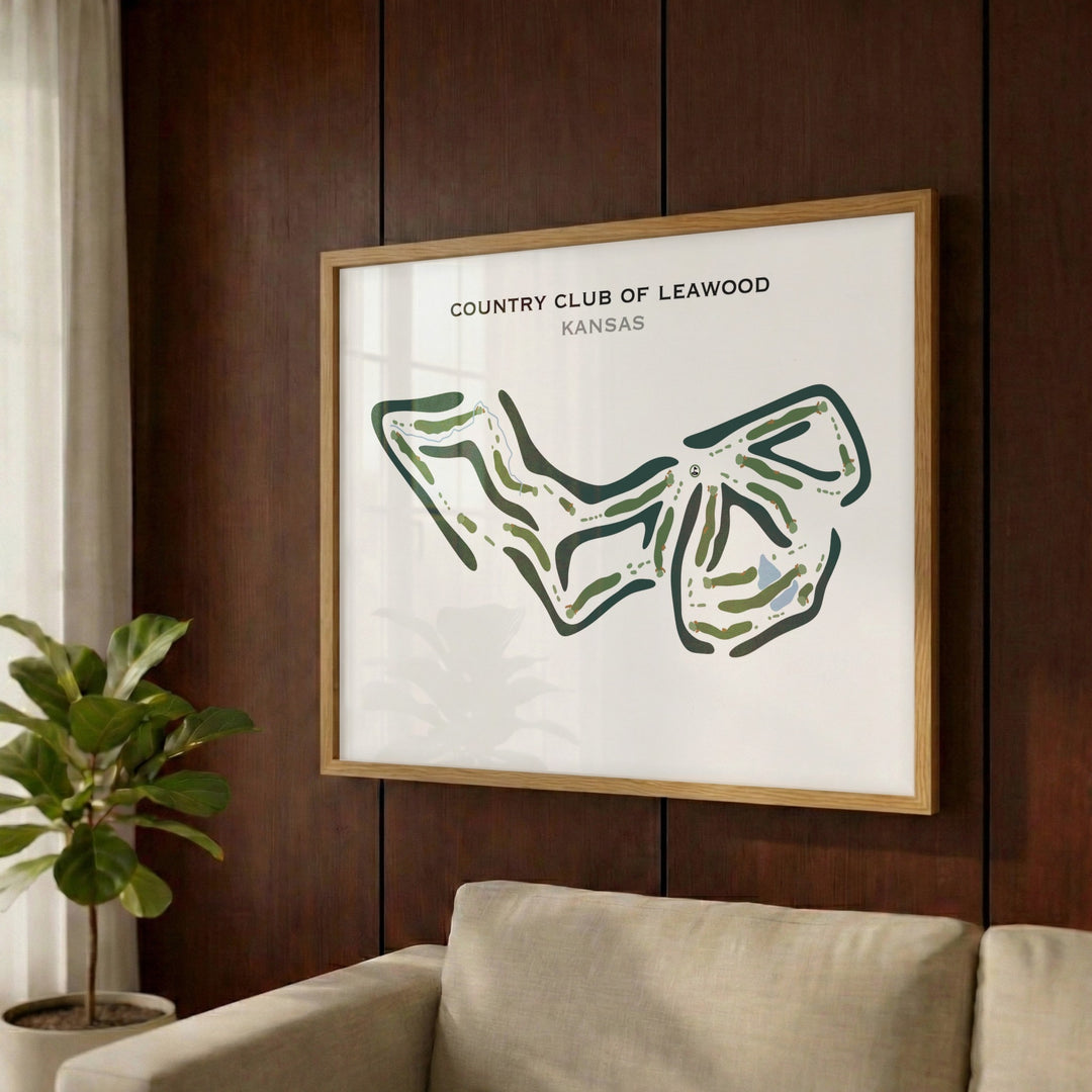 Country Club of Leawood, Kansas - Printed Golf Course