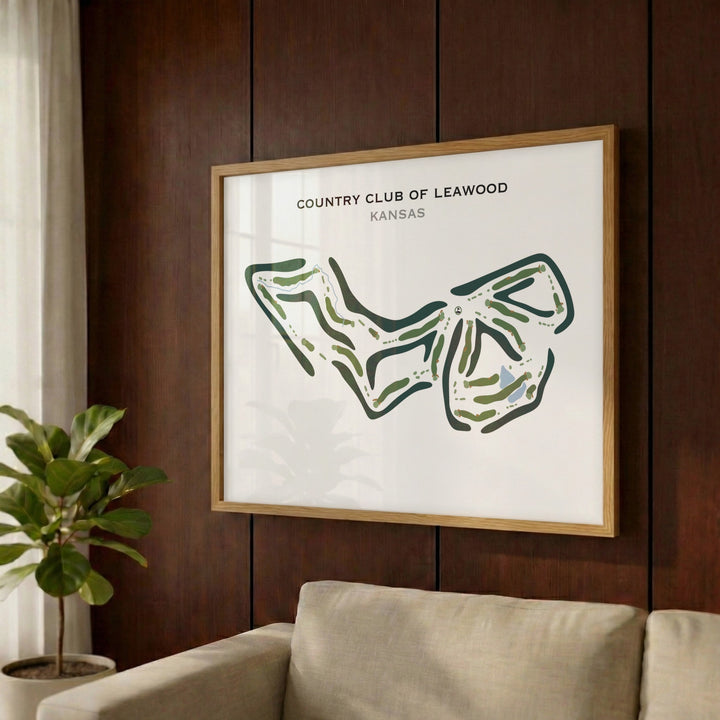 Country Club of Leawood, Kansas - Printed Golf Course