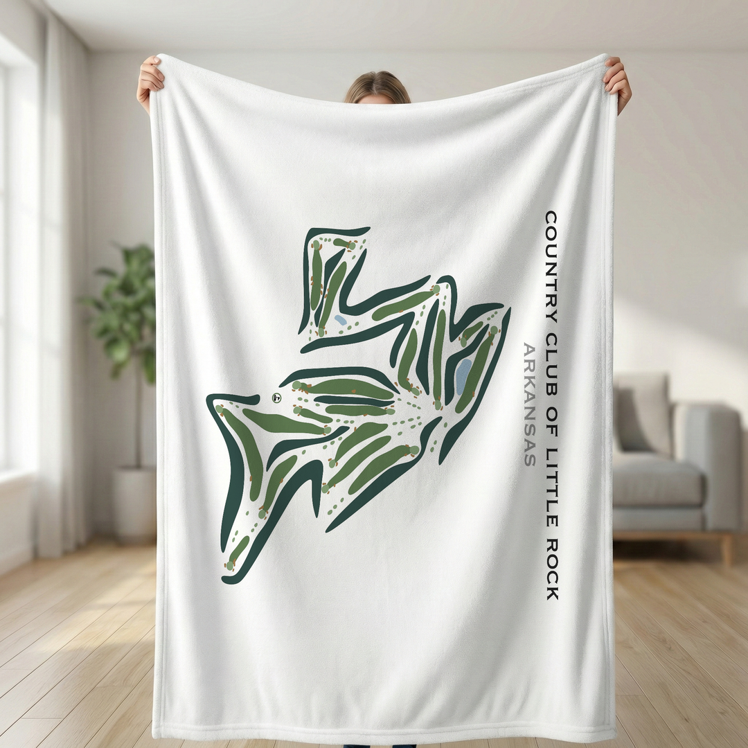 Country Club of Little Rock, Arkansas - Printed Golf Courses