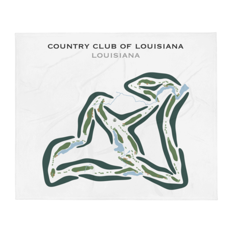 Country Club of Louisiana, Louisiana - Printed Golf Courses