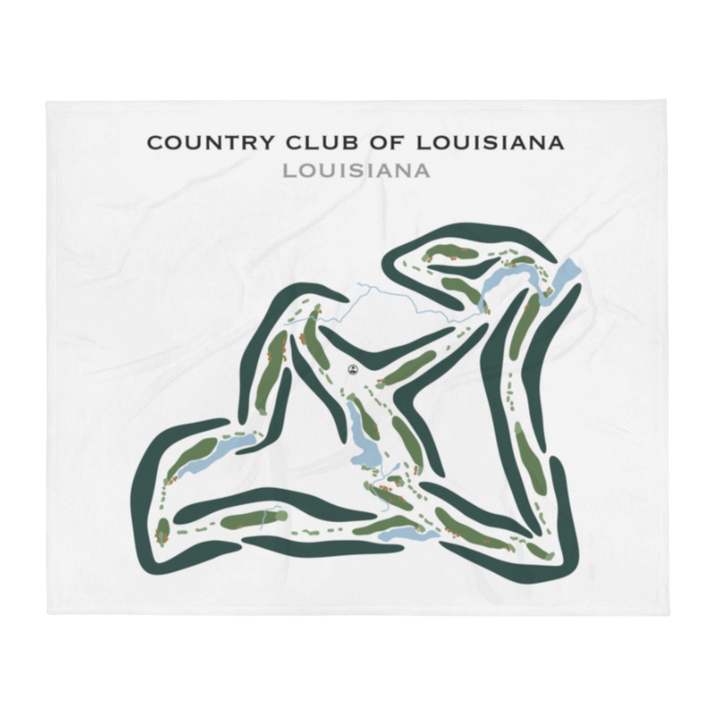 Country Club of Louisiana, Louisiana - Printed Golf Courses