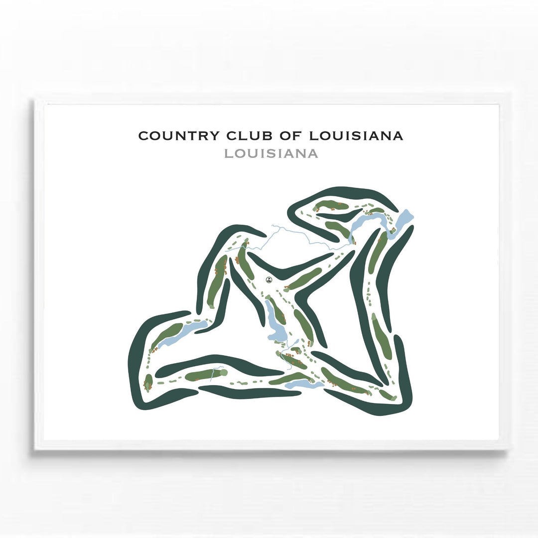 Country Club of Louisiana, Louisiana - Printed Golf Courses