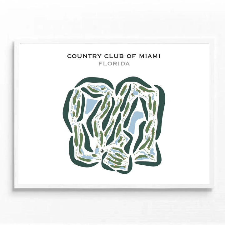Country Club of Miami, Florida - Printed Golf Courses