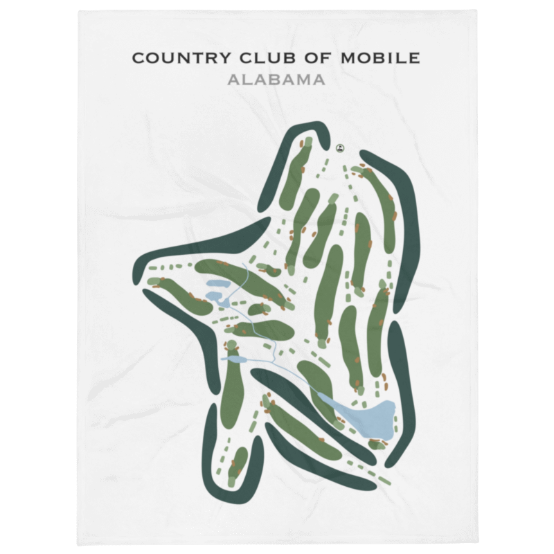 Country Club of Mobile, Alabama - Printed Golf Courses