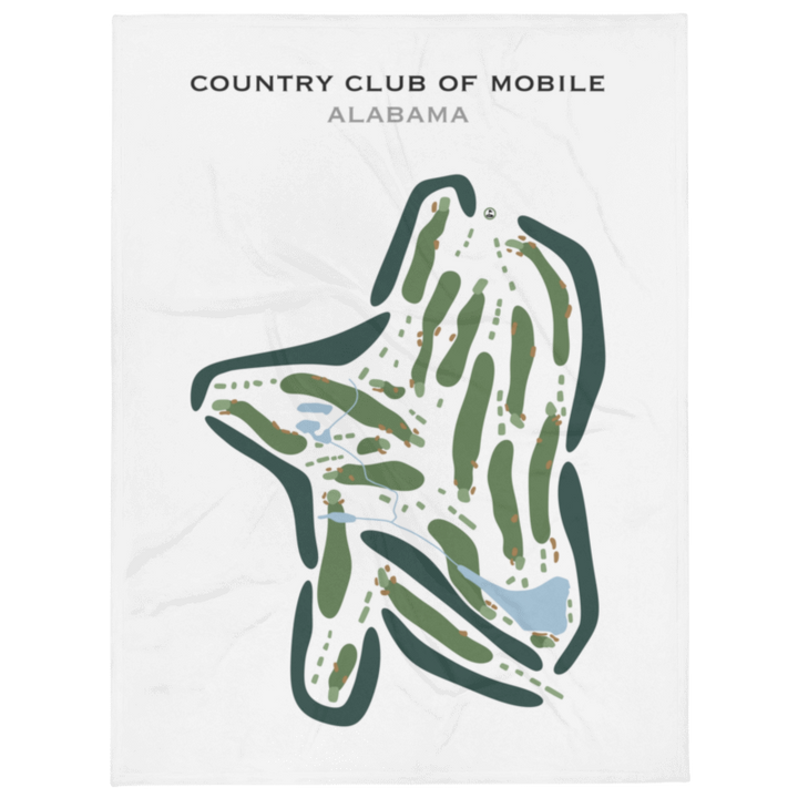 Country Club of Mobile, Alabama - Printed Golf Courses