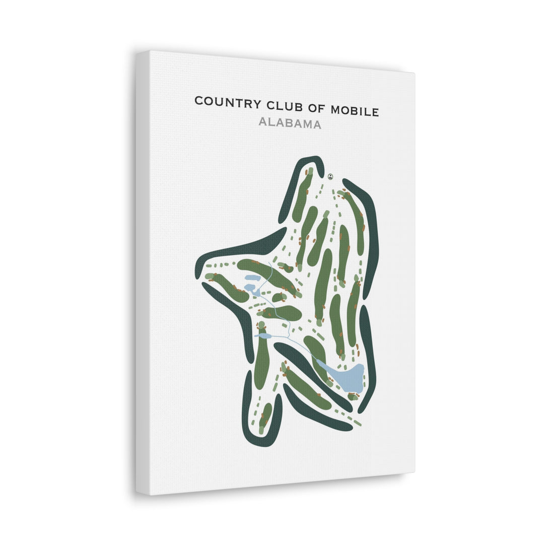 Country Club of Mobile, Alabama - Printed Golf Courses