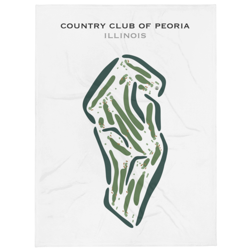 Country Club of Peoria, Illinois - Printed Golf Courses