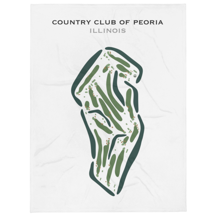 Country Club of Peoria, Illinois - Printed Golf Courses