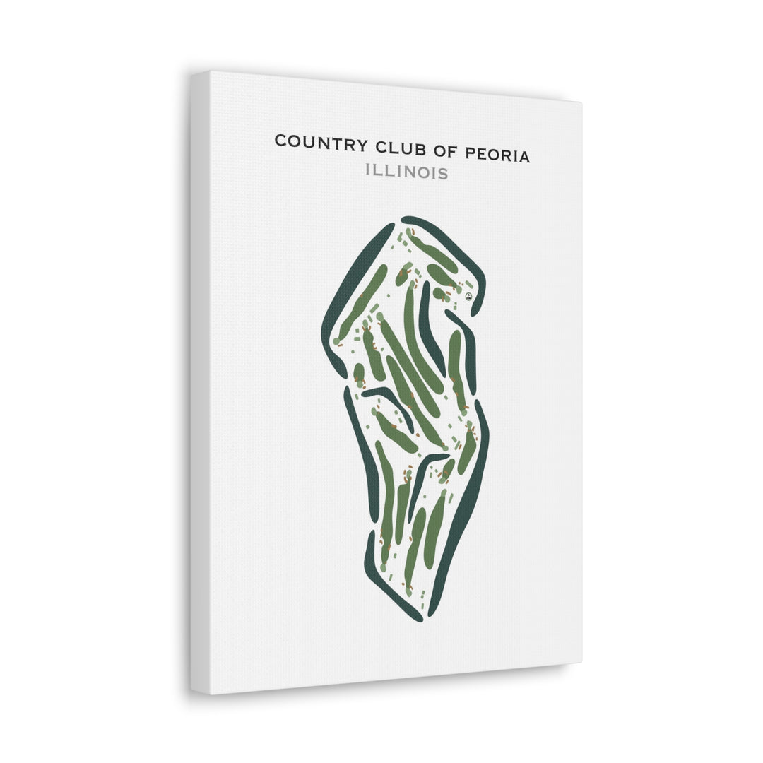 Country Club of Peoria, Illinois - Printed Golf Courses