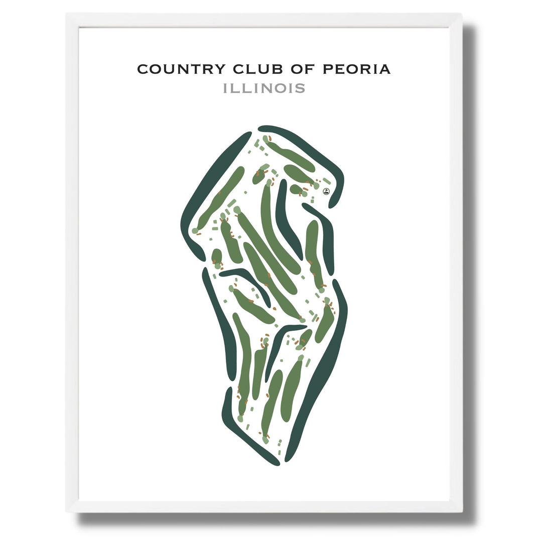 Country Club of Peoria, Illinois - Printed Golf Courses