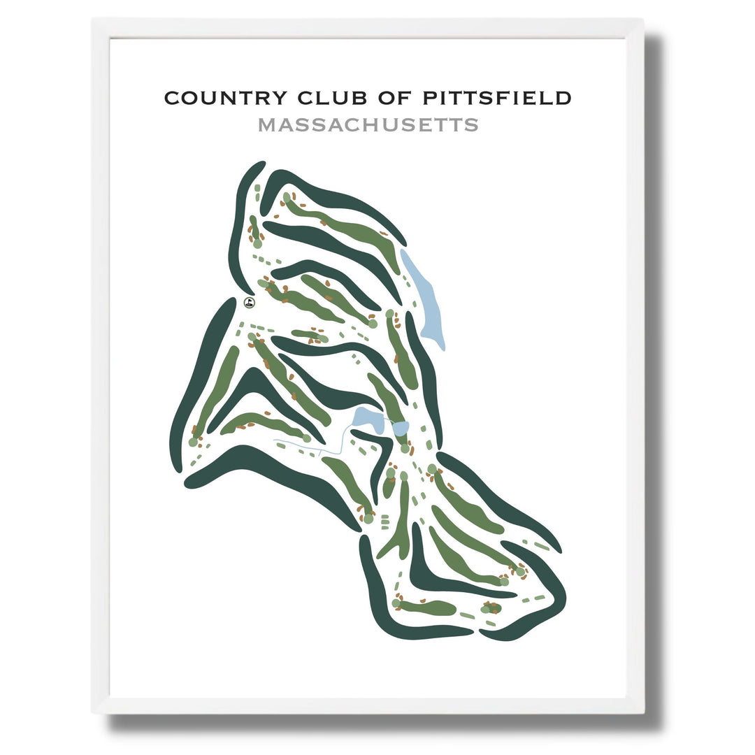 Country Club of Pittsfield, Massachusetts - Printed Golf Courses