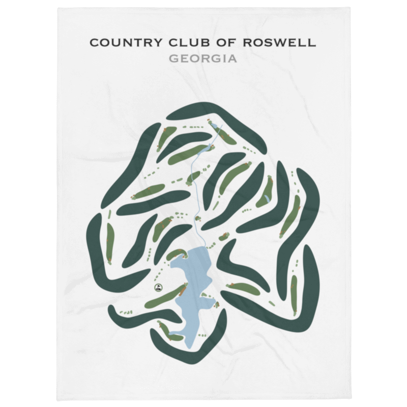 Country Club of Roswell, Georgia - Printed Golf Courses