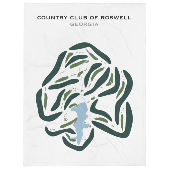 Country Club of Roswell, Georgia - Printed Golf Courses