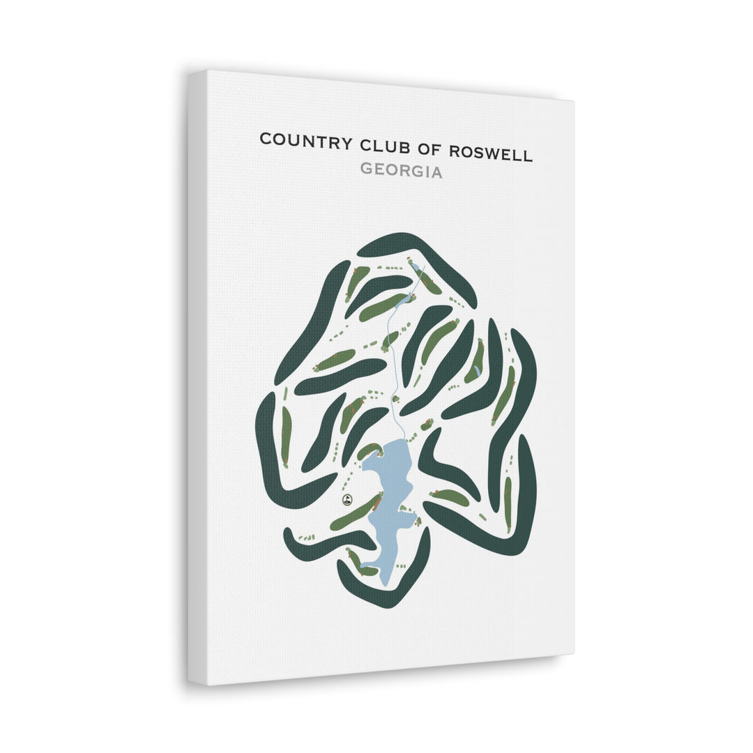 Country Club of Roswell, Georgia - Printed Golf Courses