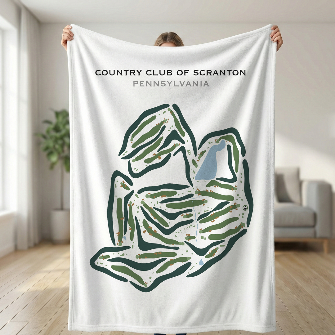 Country Club of Scranton, Pennsylvania - Printed Golf Courses
