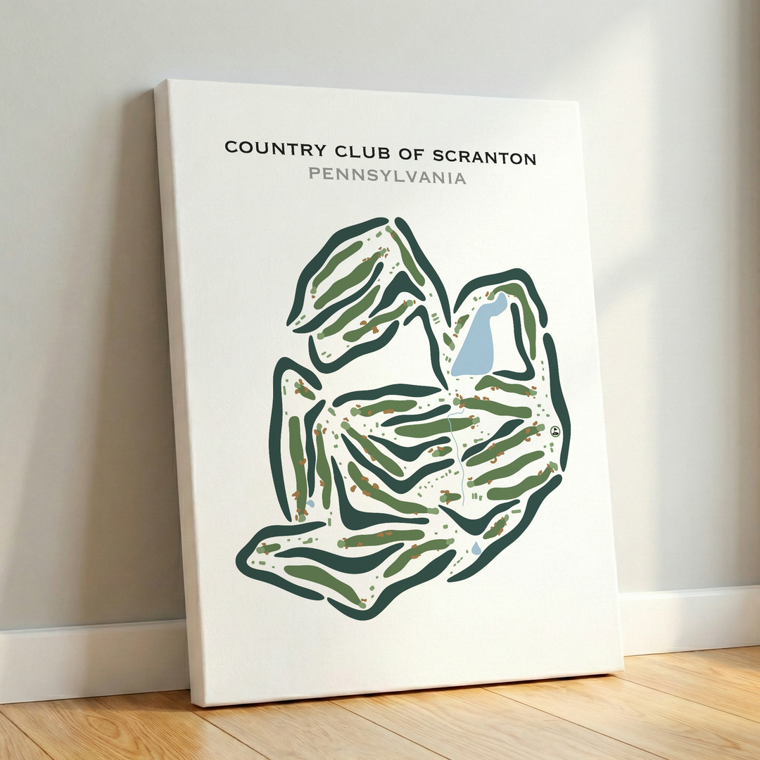 Country Club of Scranton, Pennsylvania - Printed Golf Courses