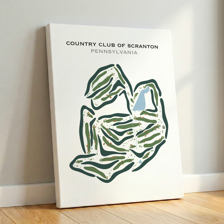 Country Club of Scranton, Pennsylvania - Printed Golf Courses