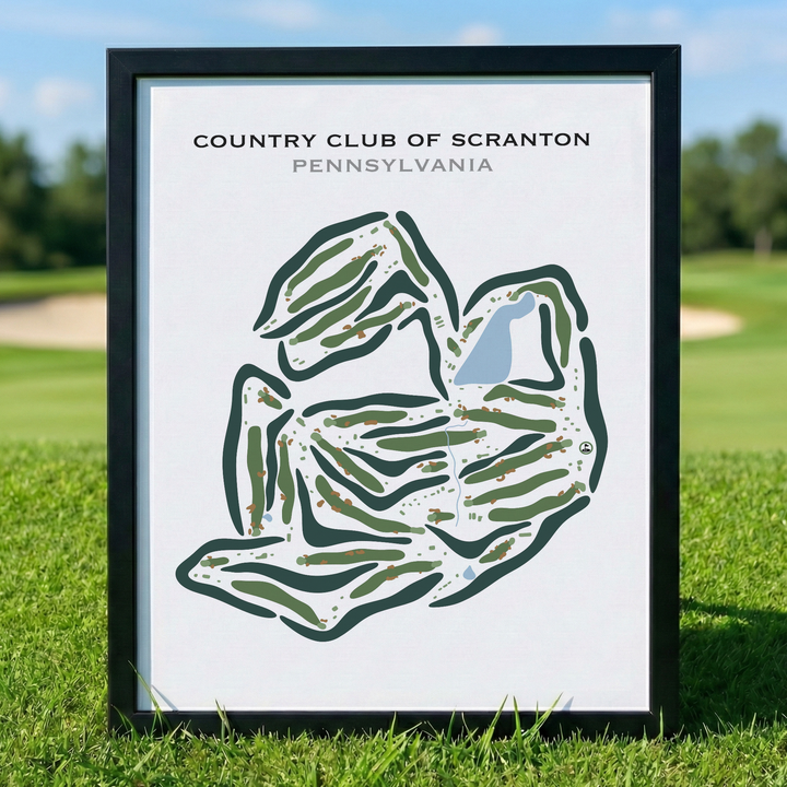 Country Club of Scranton, Pennsylvania - Printed Golf Courses