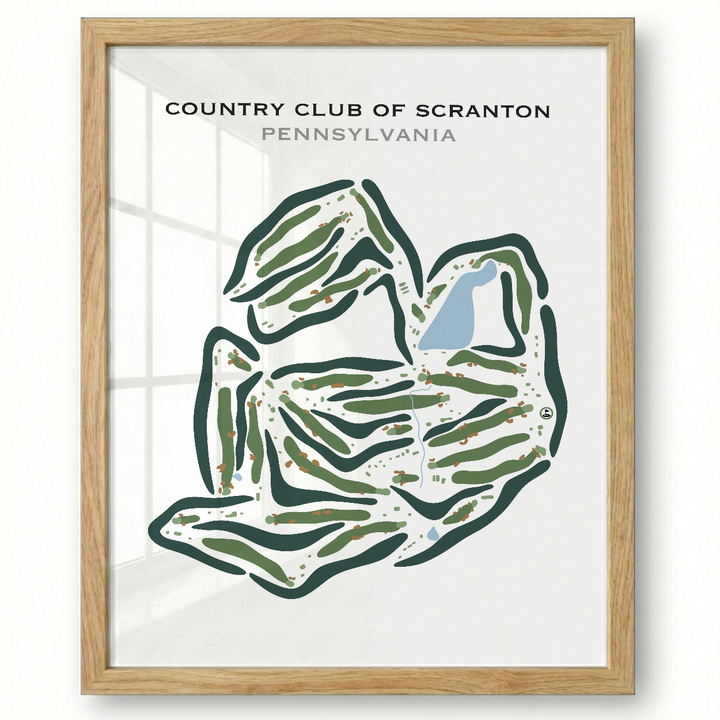 Country Club of Scranton, Pennsylvania - Printed Golf Courses