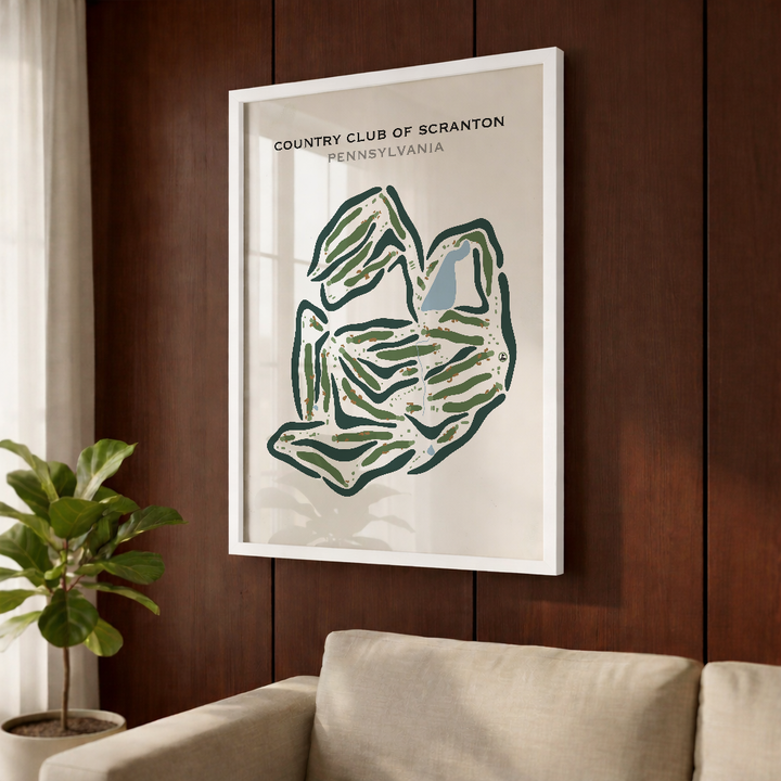 Country Club of Scranton, Pennsylvania - Printed Golf Courses