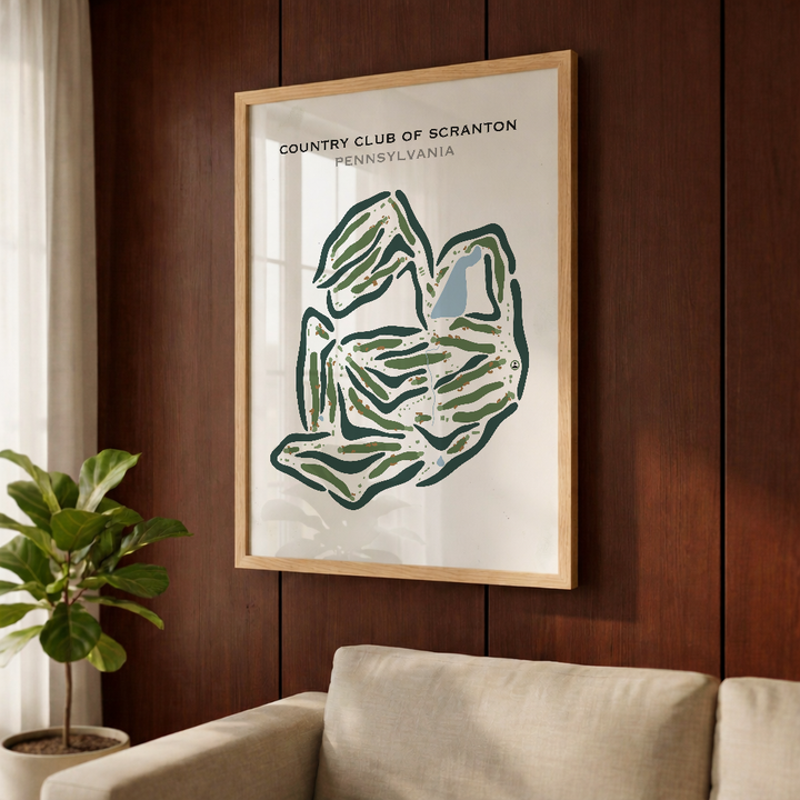 Country Club of Scranton, Pennsylvania - Printed Golf Courses