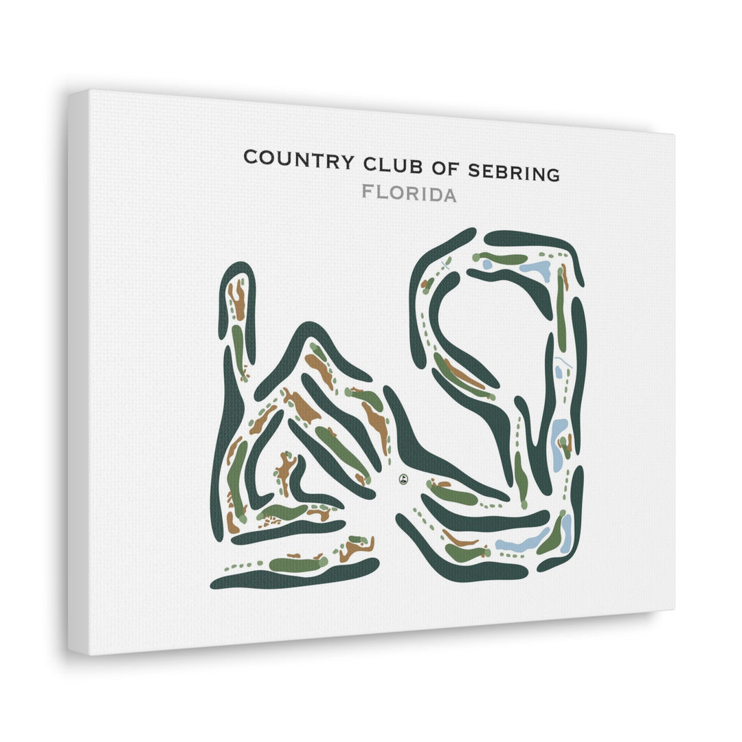 Country Club of Sebring, Florida - Printed Golf Course