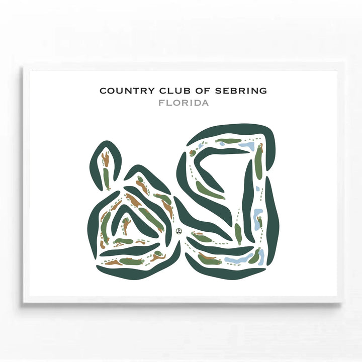 Country Club of Sebring, Florida - Printed Golf Courses