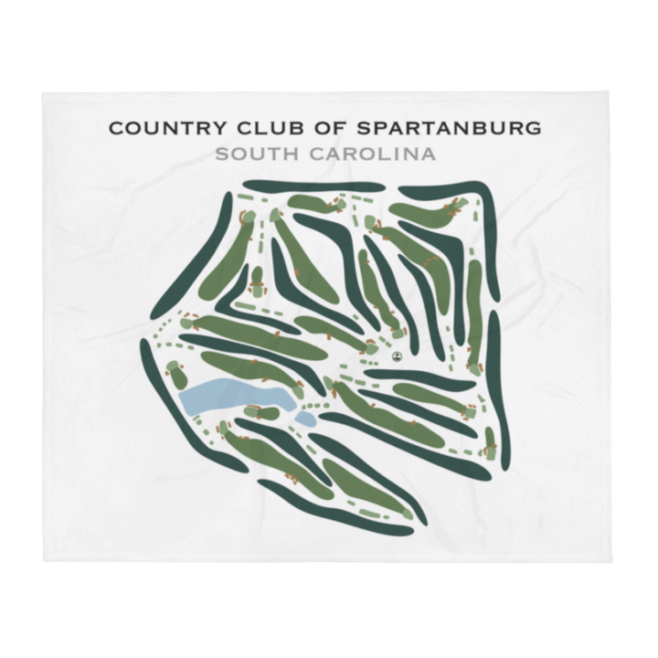 Country Club of Spartanburg, South Carolina - Printed Golf Course