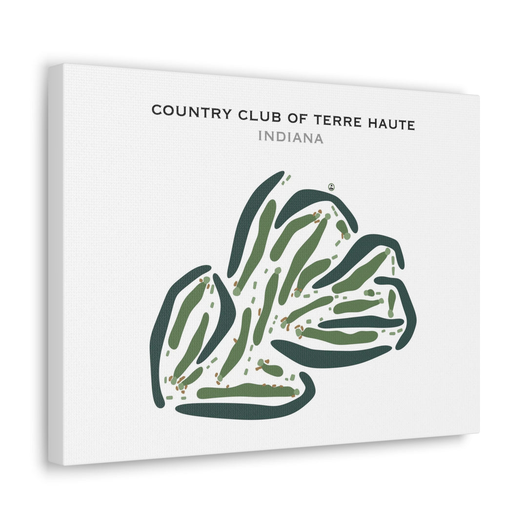 Country Club of Terre Haute, Indiana - Printed Golf Courses