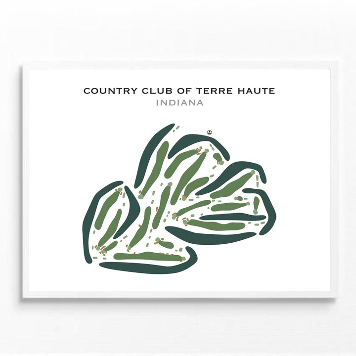 Country Club of Terre Haute, Indiana - Printed Golf Courses