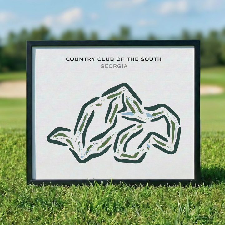 Country Club of the South, Georgia - Printed Golf Courses