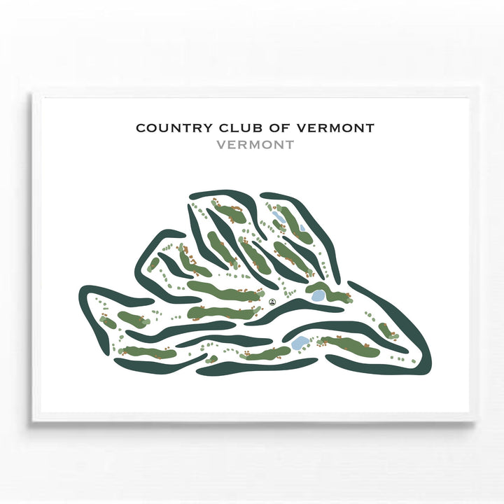 Country Club of Vermont, Vermont - Printed Golf Courses