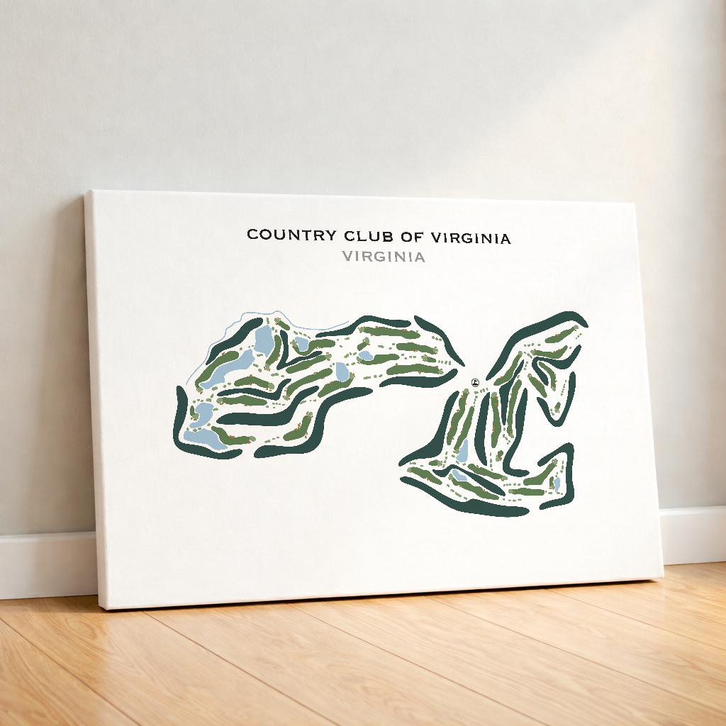 Country Club of Virginia, Virginia - Printed Golf Course